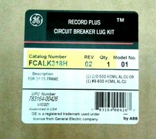 GE FCALK318H Record Plus Circuit Breaker Lug Kit For 3P FG Frame Qty 1 Kit picture