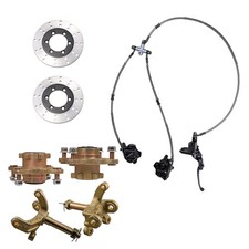 Front Wheel Rim Hub Bearing Steering Knuckle Disc Rotor for 125cc 150cc ATV UTV picture