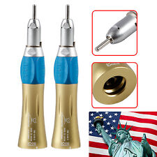 USA 2pcs NSK Style Dental Low Speed Handpiece Straight Nose cone Gold picture