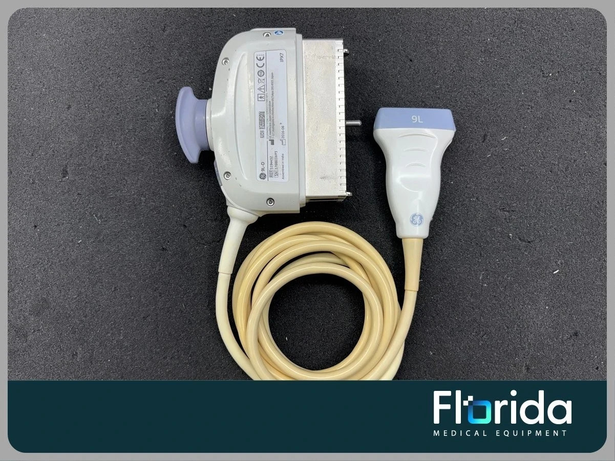 2016 GE 9L-D LINEAR ARRAY ULTRASOUND TRANSDUCER PROBE REF: 5194432 TESTED