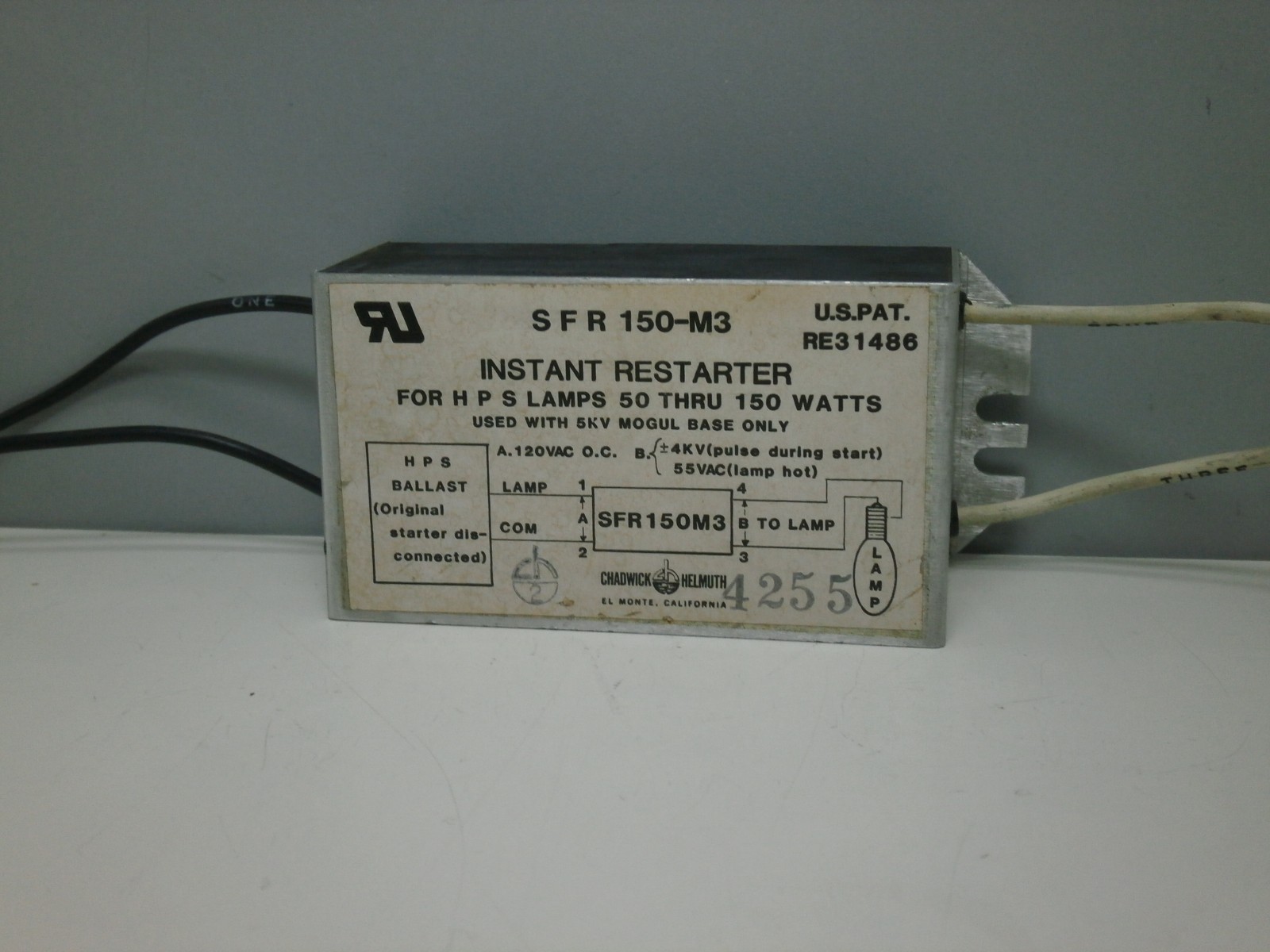 SFR150M3 Instant Restarter for High Pressure Sodium Lamps LU 50W 70W 100W 150W SFR150M3 Instant Restarter for High Pressure Sodium Lamps LU 50W 70W 100W 150W