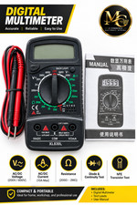 Digital Multimeter AC DC Voltmeter Ammeter Ohmmeter Volt Tester Meter XL830L USA picture
