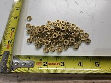 Pack of 100) #10-32 Size Brass Machine Screw Nuts Fine RH Thread 1WA73 3/8 Hex picture