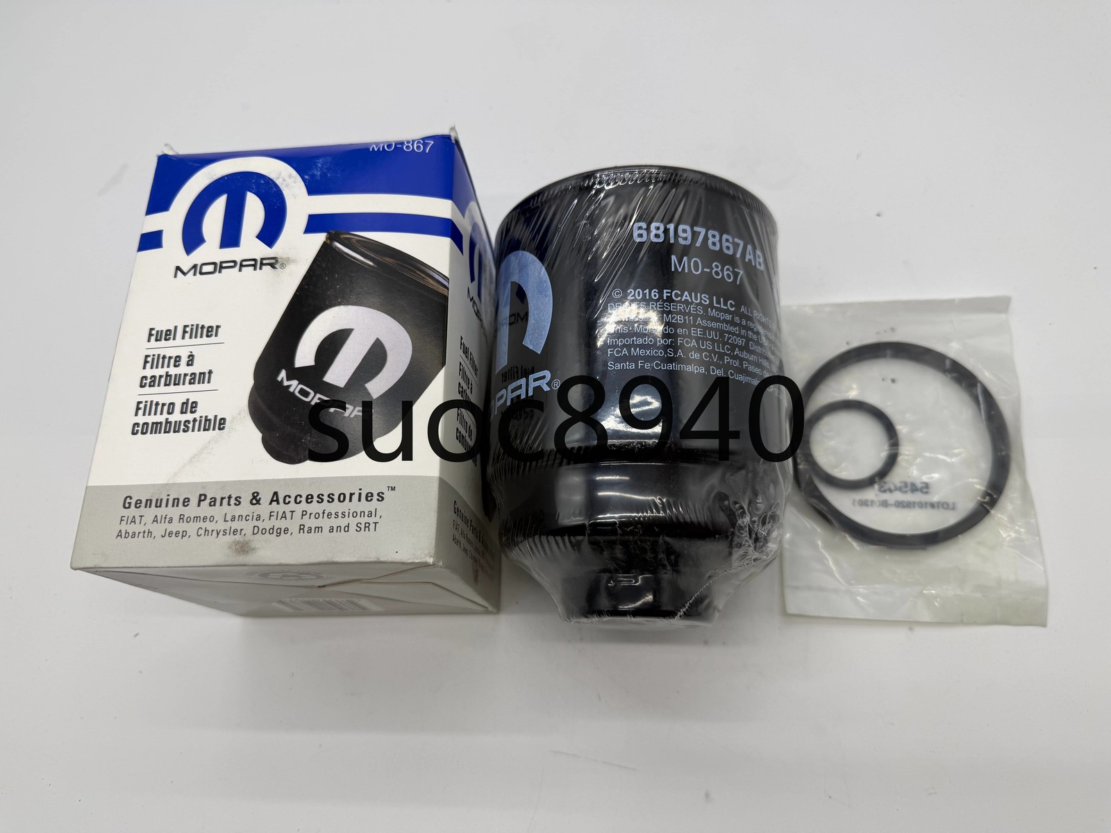 Mopar Fuel Water Separator Filter Kit 68197867AB OEM Replacement, Fast Shipping Mopar Fuel Water Separator Filter Kit 68197867AB OEM Replacement, Fast Shipping