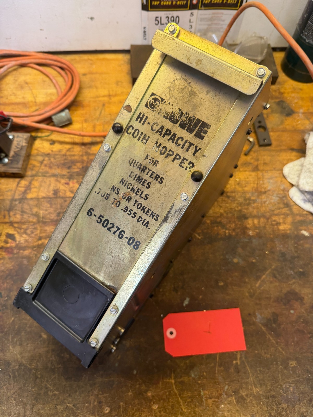 ROWE 6-50276-08 Rowe Hi-Capacity Coin Hopper Change Machine Quarters ROWE 6-50276-08 Rowe Hi-Capacity Coin Hopper Change Machine Quarters
