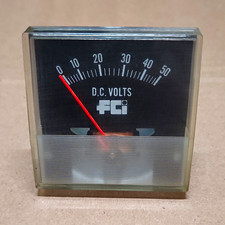 FCI DC Volts Analog Panel Meter Voltage Gauge 0-50V Model/MPN 0-50 DC VOLTS picture