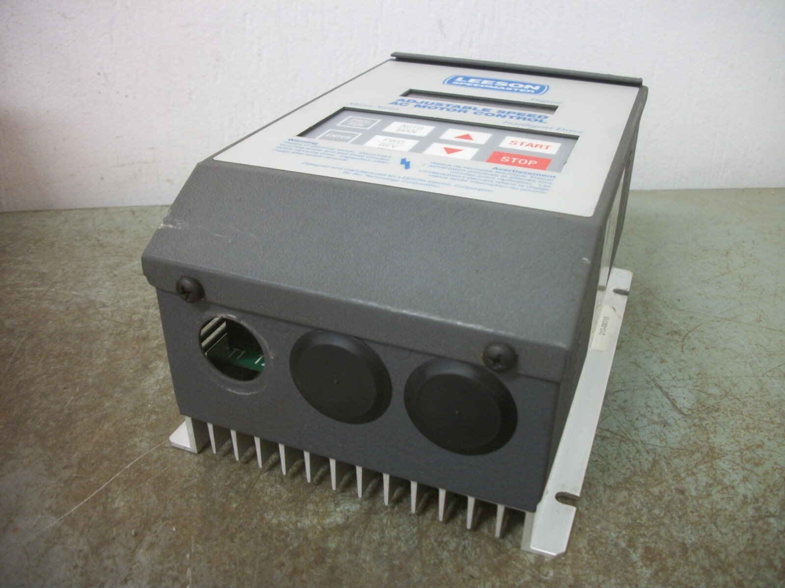 LEESON SPEEDMASTER 1HP ADJUSTABLE SPEED AC MOTOR DRIVE 174920.00 ...