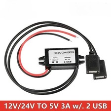DC 12V to 5V USB 3A Power Converter Step Down Voltage Regulator for Car GPS picture