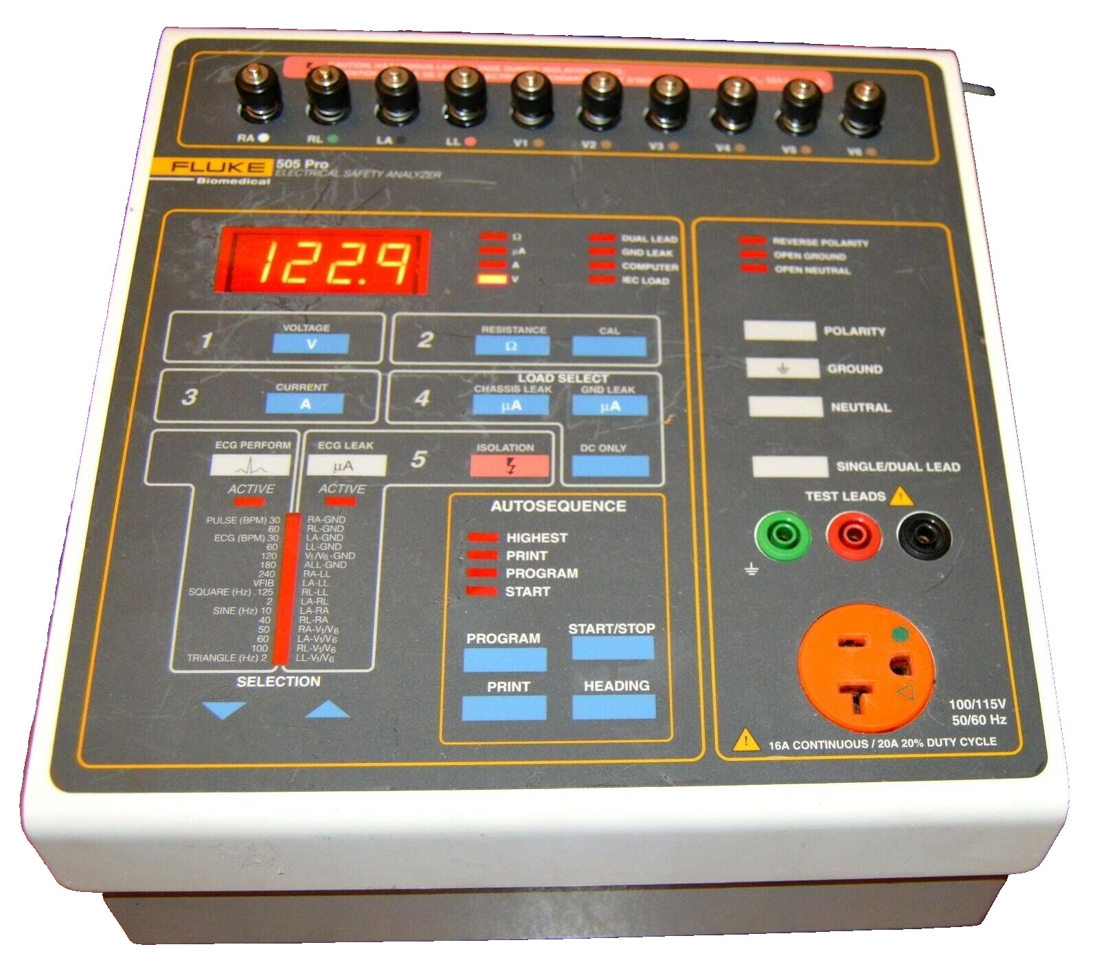 Fluke 505 PRO Electrical Safety Analyzer w/ Manual Bio-Tek 505PRO Fluke 505 PRO Electrical Safety Analyzer w/ Manual Bio-Tek 505PRO