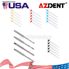 USPS AAA Dental Fiber Post Resin High-intensity Screw Thread Glass +4*Drills FDA picture