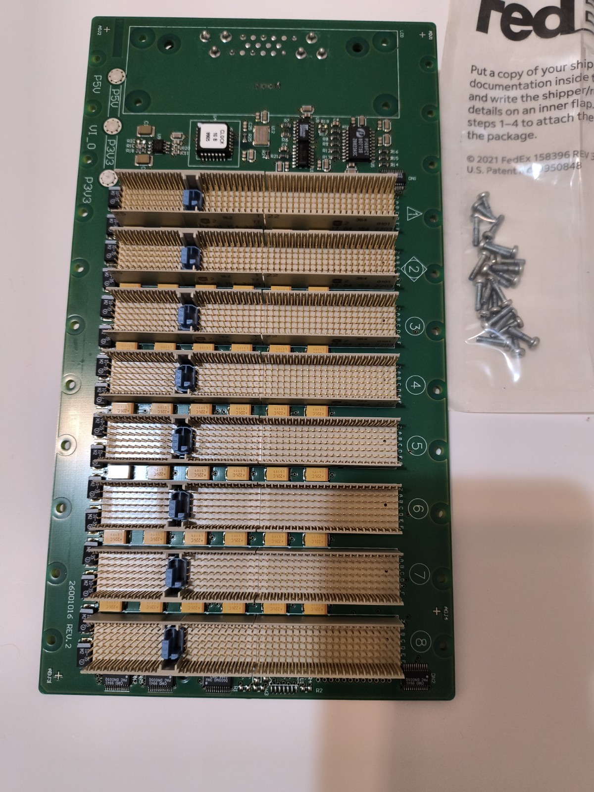 National Instruments PXI-1000B Backplane PCB8 Slot COMTEL 0038862407002850 National Instruments PXI-1000B Backplane PCB8 Slot COMTEL 0038862407002850