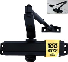 LYNN HARDWARE Medium Duty Automatic Door Closer - Durable Cast Aluminum picture