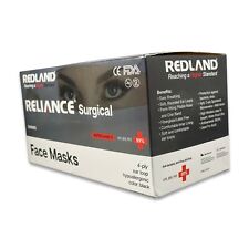 REDLAND RELIANCE Surgical 4ply BLACK Ear loop Face Mask (ASTM LEVEL-3) 50 PC/BOX picture