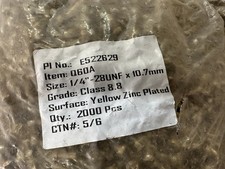 LOT OF 4000* M5 X 8mm Yellow Zinc Plated PCAFI Slotted Circuit Breaker Screw picture