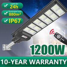 LED Solar Street Light w/Remote Garden Wall Lamp Industrial Security Road Bulb picture