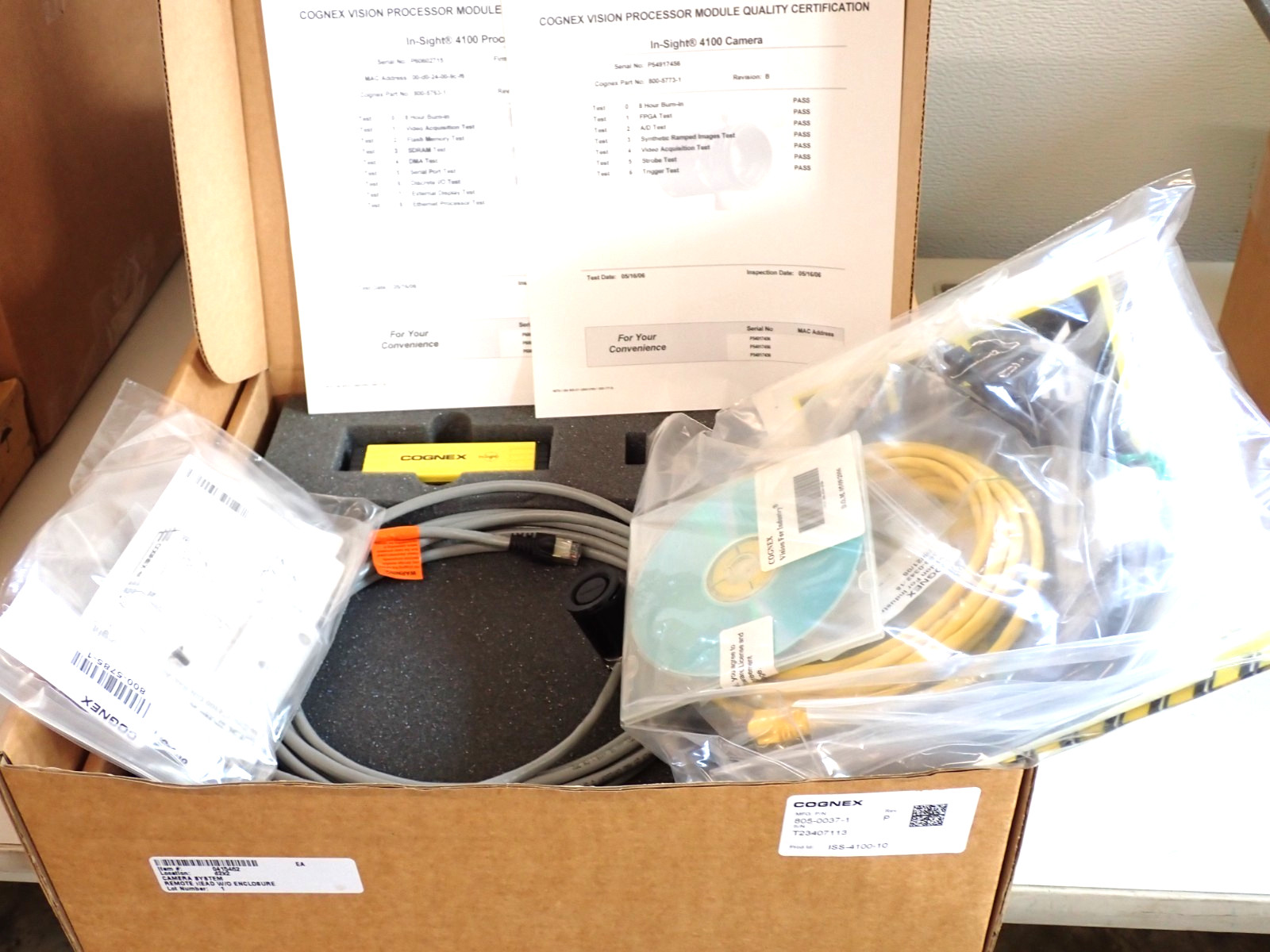 Cognex 4100 In-Sight Model 805-0037-1 Remote Camera System NEW Cognex 4100 In-Sight Model 805-0037-1 Remote Camera System NEW