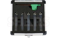 Shars 5PC 3/8 in. Indexable Turning Tool Bit Set TCMT Inserts New 6] picture