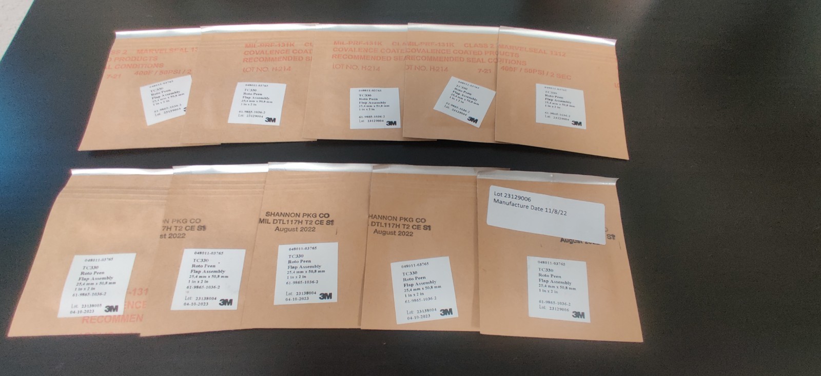3M. TC330 Roto Peen Flap Assembly 048011-03765. ++ 10 Pack New++ 3M. TC330 Roto Peen Flap Assembly 048011-03765. ++ 10 Pack New++