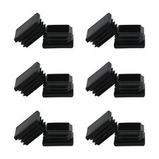 2 Inch 2X2 Square Tube End Cap Plastic Plugs 12 Pack, 2 Inch 2X2 Square Tubing picture