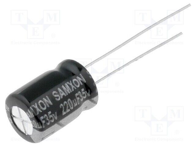Condensor: Electrolytic Tht Low Impedance 220uF 35VDC Gt 220U/35V Elect
