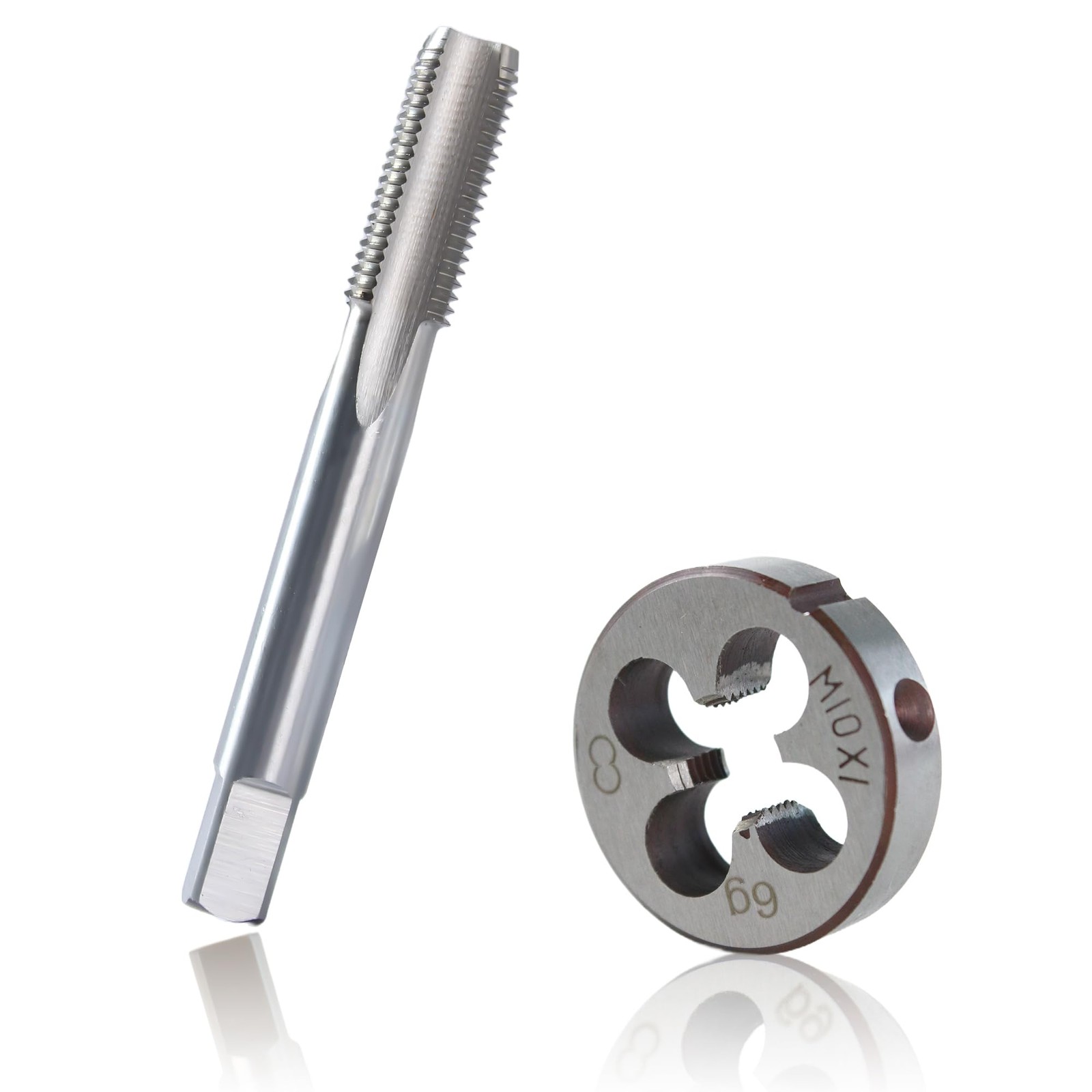 MCSDFN M10 x 1.0 Metric Tap and Die Set, x 1.0mm High-speed Steel M10x1mm MCSDFN M10 x 1.0 Metric Tap and Die Set, x 1.0mm High-speed Steel M10x1mm
