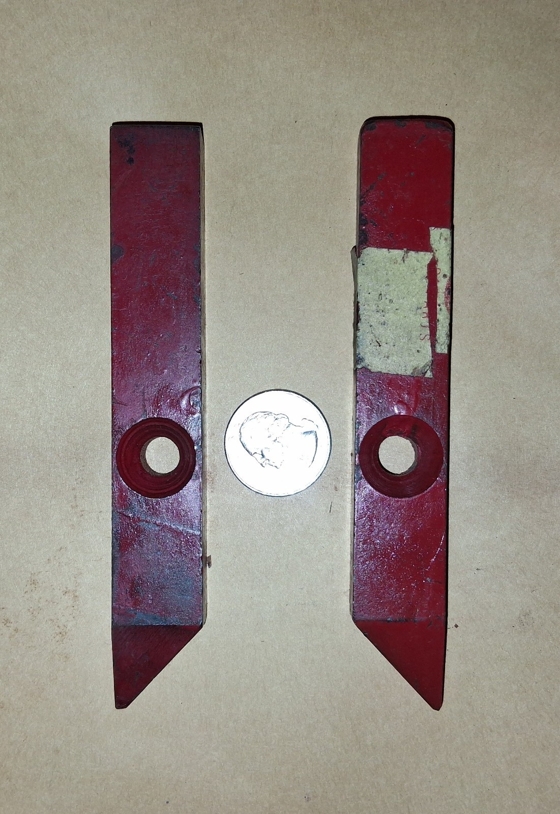 NOS Vintage New Holland 12195 Plunger Knife Wear Plate Pair NOS Vintage New Holland 12195 Plunger Knife Wear Plate Pair