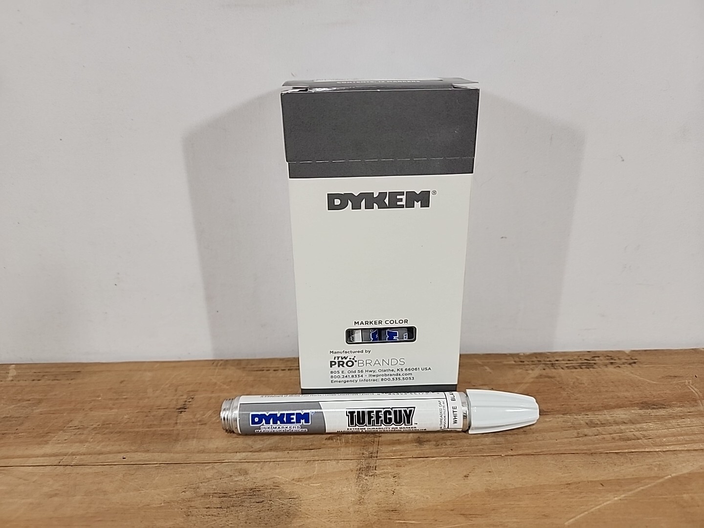Dykem Tuff Guy Series White Medium Tip Permanent Paint Marker (12-672) Dykem Tuff Guy Series White Medium Tip Permanent Paint Marker (12-672)
