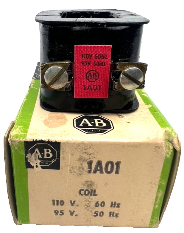 Allen Bradley 1A01 Operating Coil 110V 60Hz 95V 50Hz AB — New In Box Allen Bradley 1A01 Operating Coil 110V 60Hz 95V 50Hz AB — New In Box