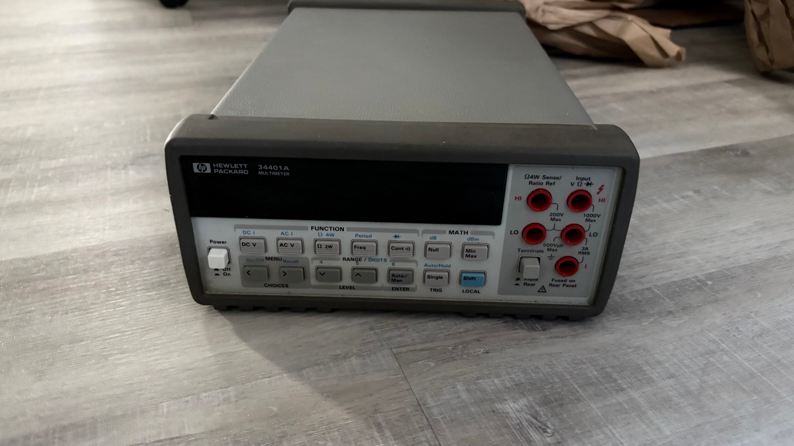 HP/AGILENT/KEYSIGHT 34401A 6.5 DIGIT DIGITAL MULTIMETER HP/AGILENT/KEYSIGHT 34401A 6.5 DIGIT DIGITAL MULTIMETER