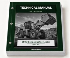 Technical Repair Manual fits Caterpillar 908M Compact Wheel Loader Prefix H88 picture