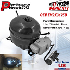 For Embraco EM2X3125U Refrigeration Compressor 115-127V 60 Hz 1PH R134a R290 NEW picture