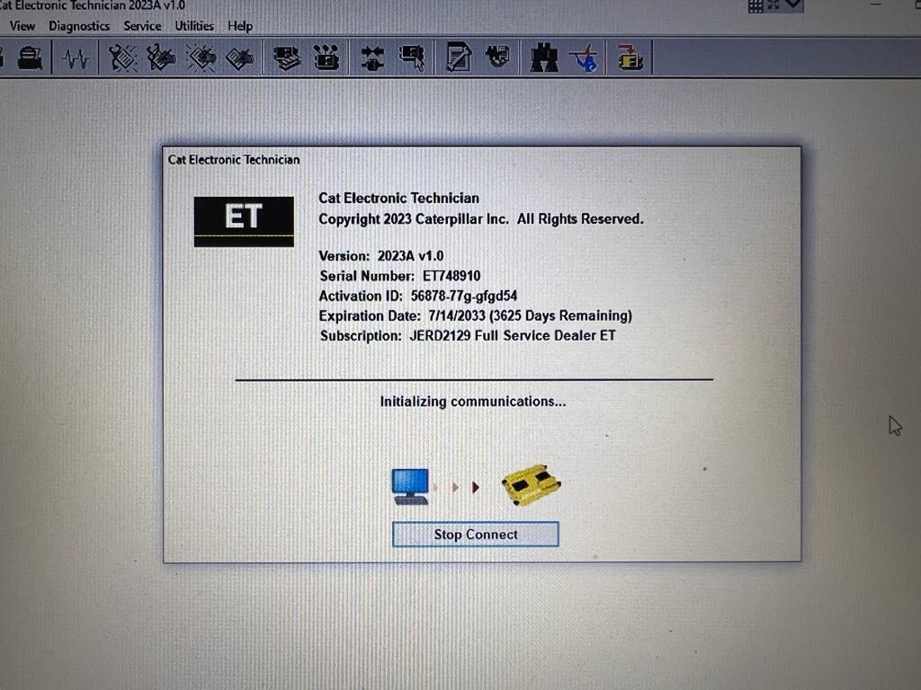 Diagnostic PANASONIC TOUGHBO CF-31 TOUGH CAT ET LAPTOP SIS OFF ON HIGHWAY Diagnostic PANASONIC TOUGHBO CF-31 TOUGH CAT ET LAPTOP SIS OFF ON HIGHWAY