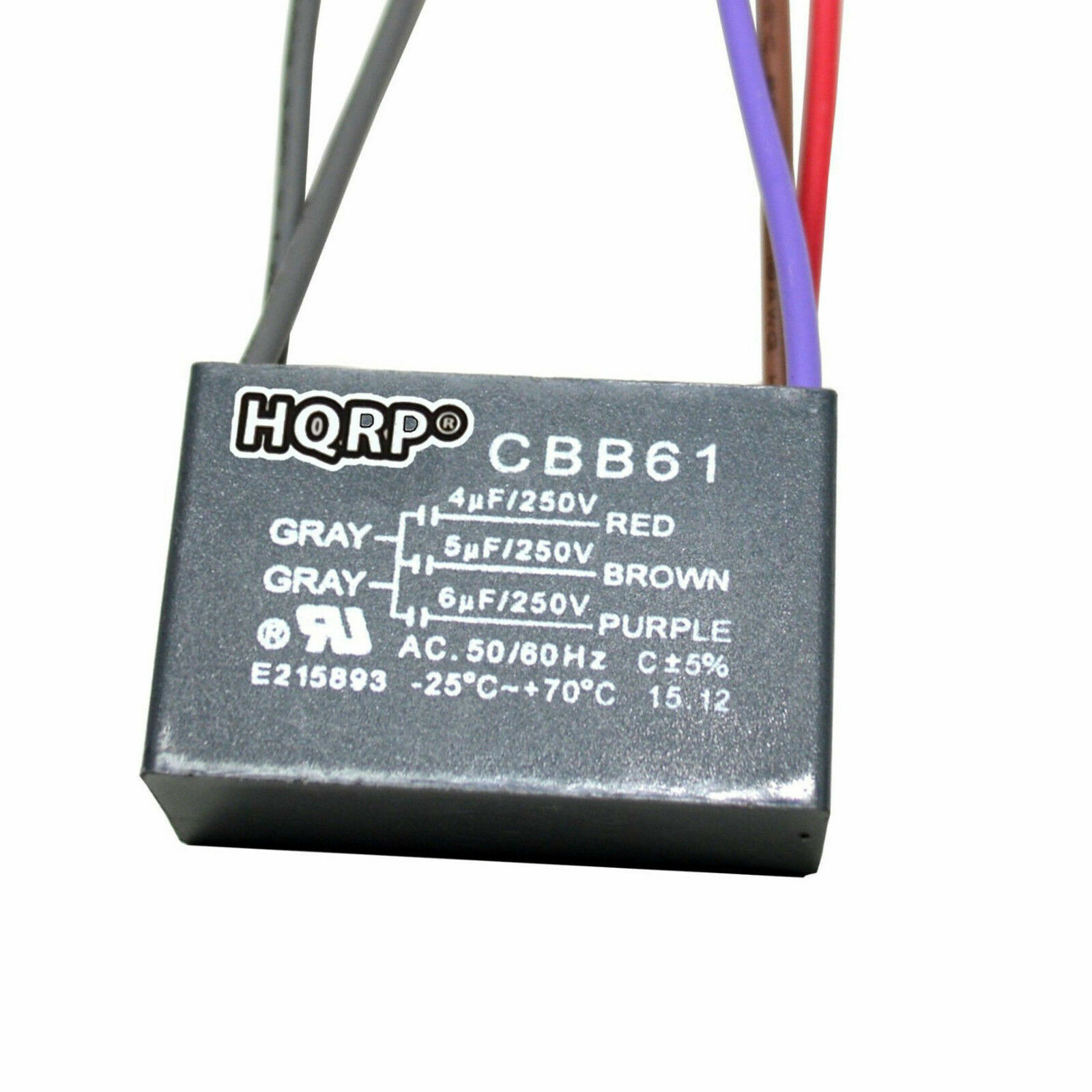 CBB61 250VAC Replacement Motor Capacitor for Hampton Bay Ceiling Fan (41 Models) CBB61 250VAC Replacement Motor Capacitor for Hampton Bay Ceiling Fan (41 Models)