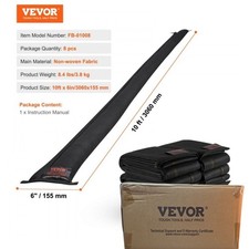 VEVOR Water Activated Flood Barriers 8-Pack 10ft x 6in Sandless Sandbags NEW picture
