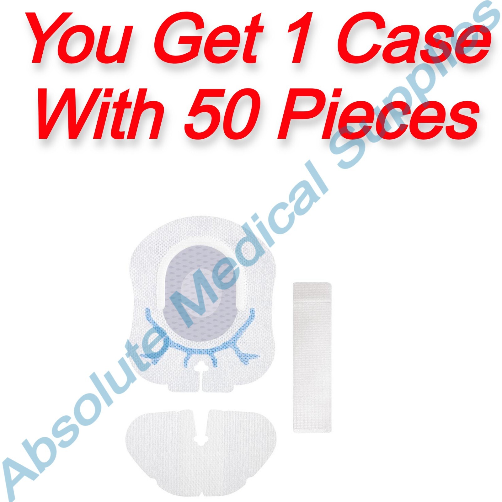 *50-Pieces* Centurion SorbaView SHIELD Integrated Securement Dressings SV430AFXT