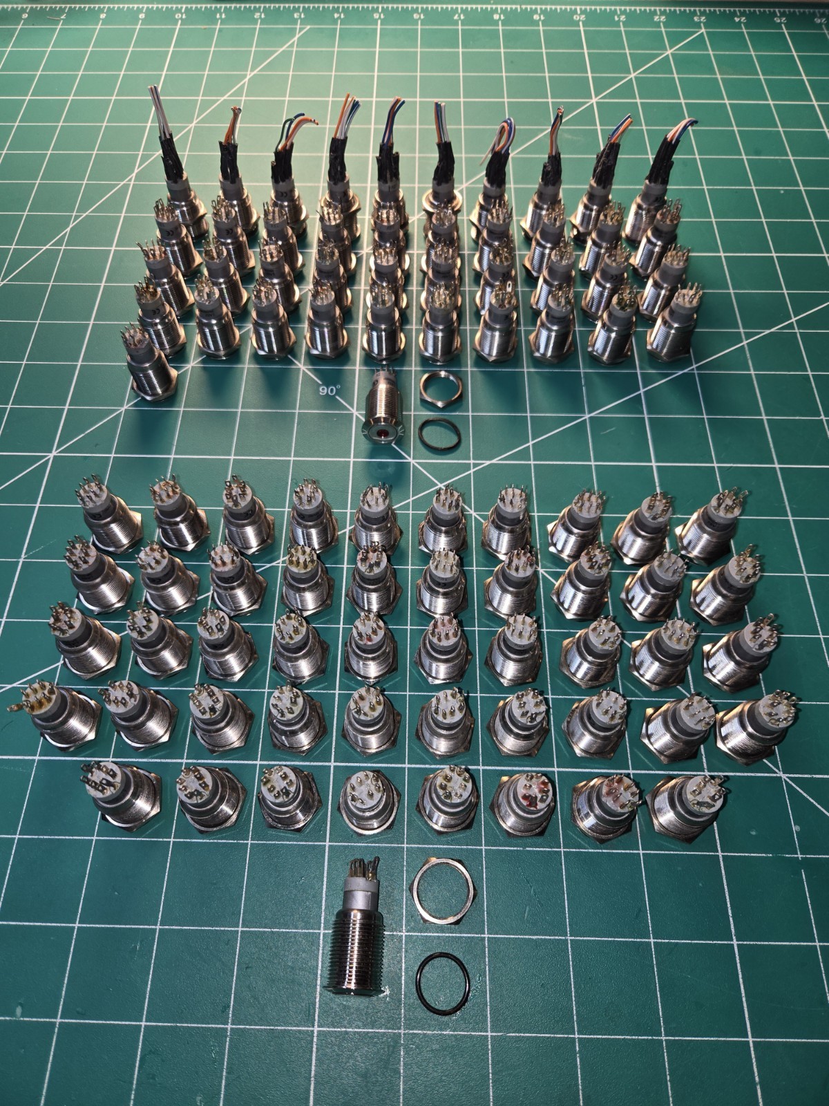 (91) Bulgin MP0045 Switches Push Button DPDT Flush Round Panel Mount HUGE LOT (91) Bulgin MP0045 Switches Push Button DPDT Flush Round Panel Mount HUGE LOT