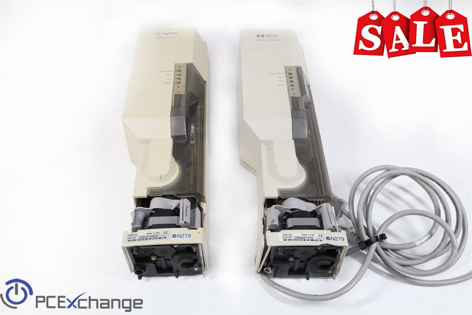 Agilent Technologies 7683 Series G2613A Autosampler Injector Lot Of 2 (PARTS) Agilent Technologies 7683 Series G2613A Autosampler Injector Lot Of 2 (PARTS)