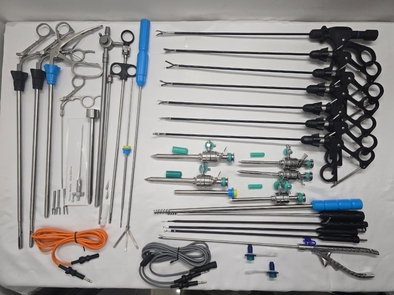 34pc - Laparoscopic Surgery Set SS High Quality Reusable Instruments 34pc - Laparoscopic Surgery Set SS High Quality Reusable Instruments