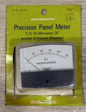 Radio Shack Micronta Panel Meter 0-50 Microamps DC NOS 270-1751 picture