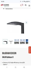 NIB COOPER LIGHTING/MCGRAW EDISON LED GALLEON LIGHTING Glan-sa3d-740-U-T4FT-DP picture