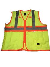 Dickies Men's 2XL Hi-Vis Syn Vest 3M Scotchlite Reflective Taping ANSI Class 2 picture