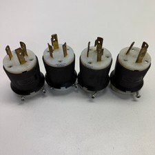 Hubbell Twist-Lock Plug HBL2621 CN 30A 250V Lot of 4 Used picture