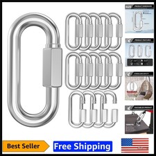 Versatile 15-Piece Stainless Steel Quick Links with 800LBS Capacity for Outdoors picture