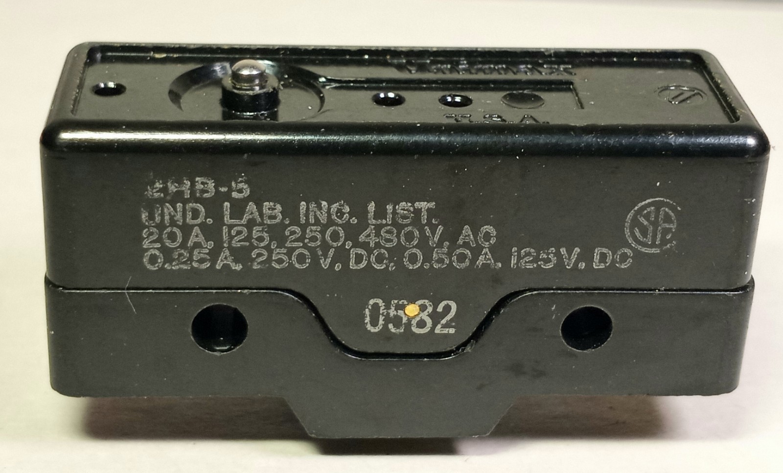 Vtg UNIMAX 2HB-5 Snap Action Momentary Limit Switch U.S.A. 20 Amp Industrial Vtg UNIMAX 2HB-5 Snap Action Momentary Limit Switch U.S.A. 20 Amp Industrial