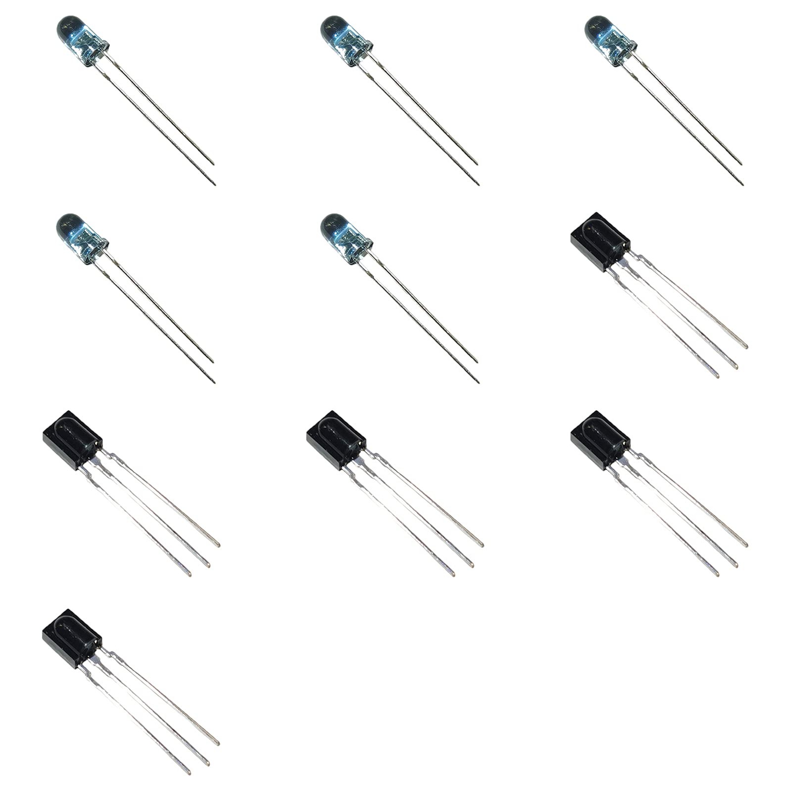 Bridgold 10pcs(5pcs TSOP38238+5pcs TSAL6200) IR Receiver Modules and High...