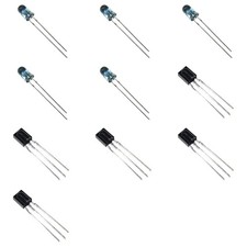 Bridgold 10pcs(5pcs TSOP38238+5pcs TSAL6200) IR Receiver Modules and High... picture