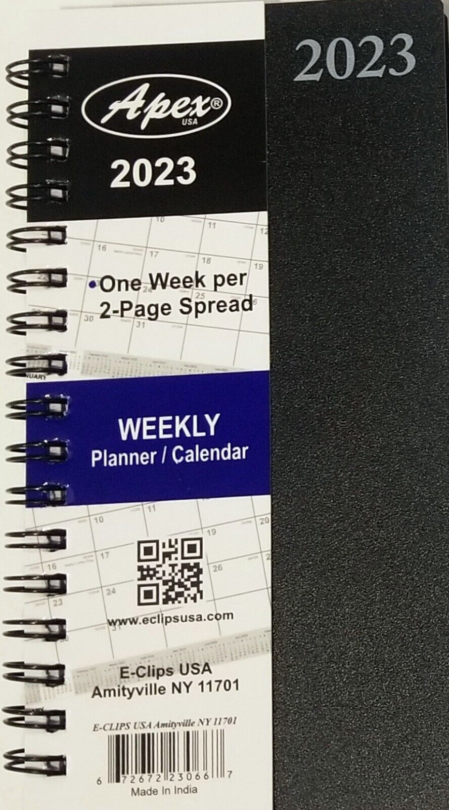 2023 Weekly/Monthly Spiral Planner, Calendar, Organizer, 3