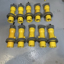 LOT OF 10 Hubbell HBL330P4W 30A 125V Pin & Sleeve Watertight Plugs 330P4W picture