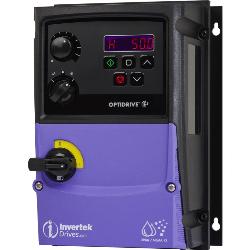 ODE-3-110043-101B Invertek VFD 1HP 4.3A 110V-115V 1Ph/3Ph VFDexchange