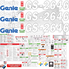 Fits Genie GS-2646 Scissor Lift Decal Kit – Laminated 3M Vinyl /  picture
